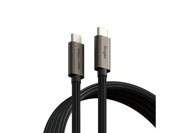 RINGKE USB 3.2 GEN 2X2 TYPE-C CABLE PD240W 100CM BLACK