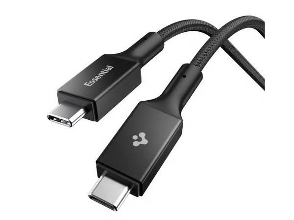 Spigen Essential USB C to USB C 100W Cable black EB10010CC