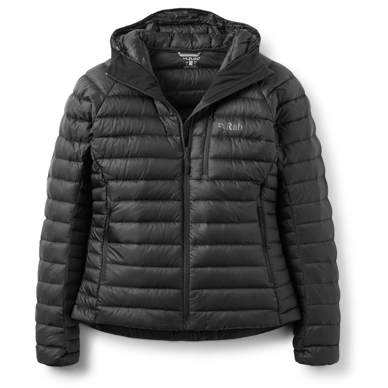 Rab Microlight Alpine Hoody W Black - S