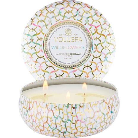 Voluspa 3-Wick Tin Candle