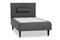 Runkopatjasänky Ystad Basic 120x200 Polyeetteri - Harmaa – kuva 2