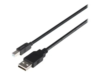 Deltaco USB 2.0 cable Typ A - Typ B, 1m, black USB-2