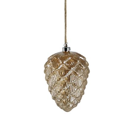 Valaistu käpykoriste, 20 cm, Northlight