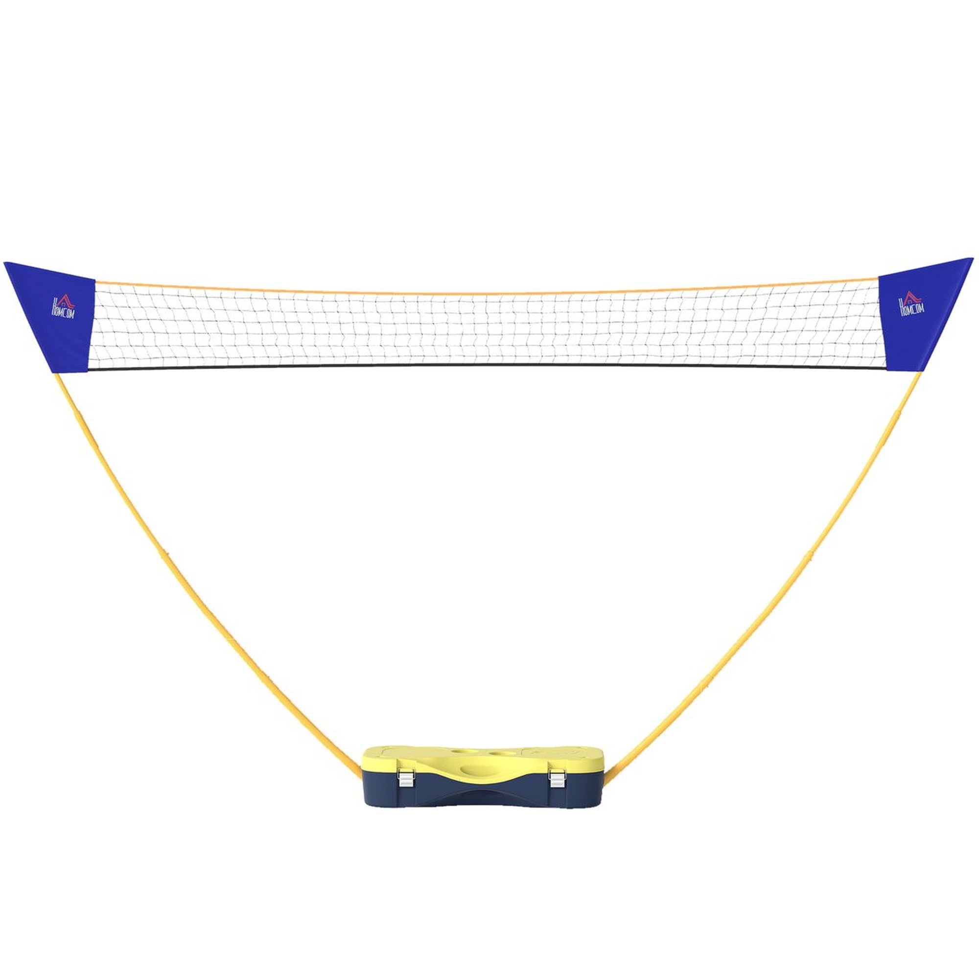 Sulkapallon verkko Homcom 286x33x157cm, keltainen/sininen