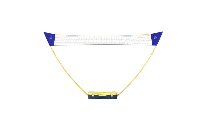 Sulkapallon verkko Homcom 286x33x157cm, keltainen/sininen – kuva 1/1