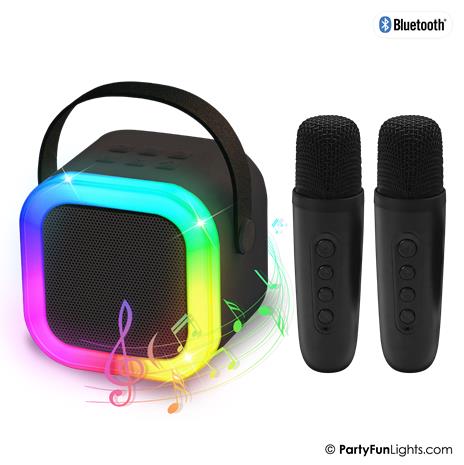 Party Fun Lights - Mini Karaoke Speaker with Wireless Microphone - (605607)
