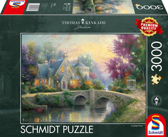 Adlibris Lamplight Manor Thomas Kinkade Palapeli 3000 palaa Schmidt
