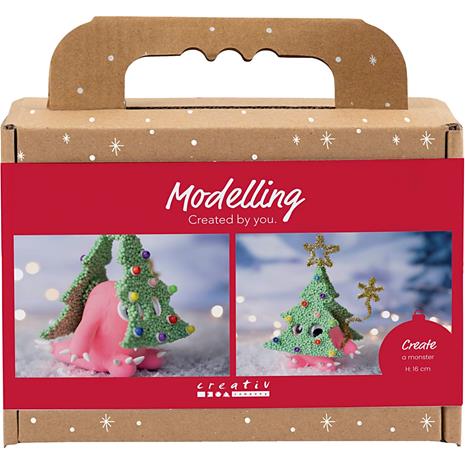 Mini Craft Kit Modelling - Christmas tree monster - assorted colours (977829) – kuva 4/4