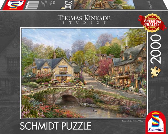 Summer In Cobblestone Village Palapeli 2000 Palaa Schmidt