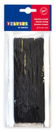 Elastinen lanka musta 1 mm Playbox – kuva 4/4