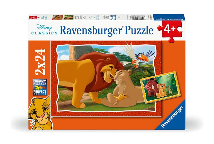 Ravensburger Leijonakuningas Palapelit 2x24