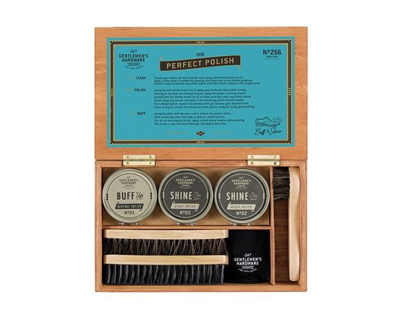 Gentlemen's Hardware Shoe Shine Cigar Box - Multi/patterned - ONE SIZE – kuva 7/8
