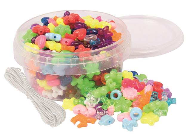 Playbox Mixed Figure Beads 250 pcs - 3+ Years