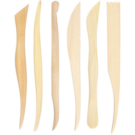 Creativ Company Modeling Tool Set Wood 6 pcs.