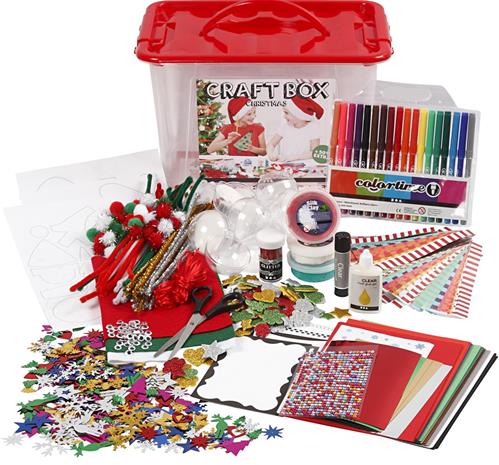 Creativ Company Hobbybox Red with Creative Materials – kuva 8/8