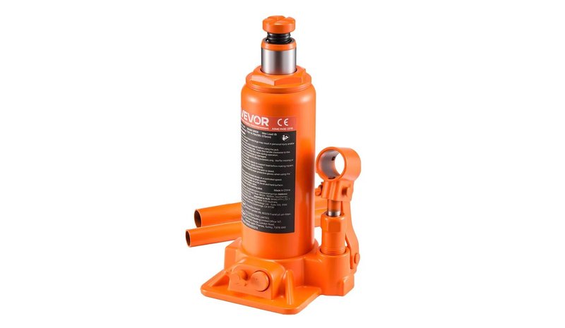 Hydraulinen pullotunkki, 6 t, 195-375 mm, oranssi – kuva 1/1