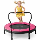 Mini trampoliini 102x77cm, pinkki/musta väri