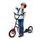 Scooter Homcom 120x58x80cm, musta väri – kuva 1