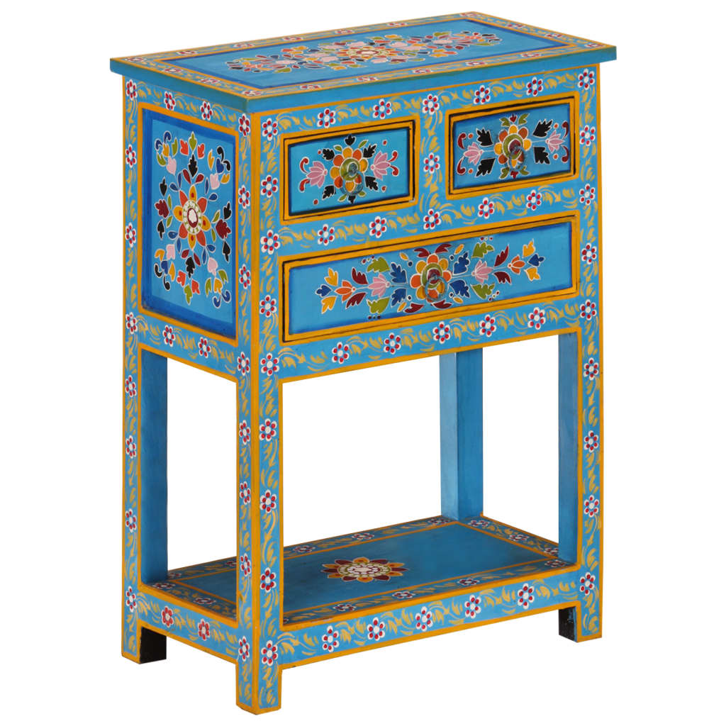vidaXL Senkki turkoosi 55x30x76 cm täysi mangopuu