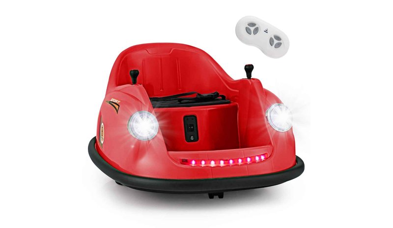 Lasten sähköauto 76x58x39cm, punainen/musta – kuva 1/1