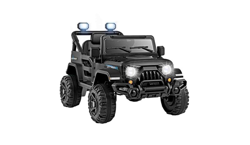 Lasten sähköauto 99x62x62cm, musta väri – kuva 1/1