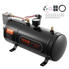 12 V:n ilmakompressori, 3 litran säiliö, 120 PSI, juna ja renkaat