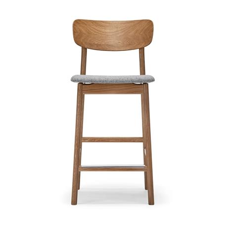 Stolab Prima Vista -baarituoli Ruskea/beige-öljytty tammi