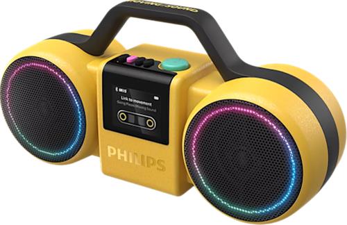 Philips The Roller Stereo portable speaker Yellow 60 W