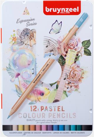 Bruynzeel Expression Väriliidut Pastelli 12-setti