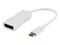 Deltaco Sovitin USB 3.1 - DP, Type C uros - DP naaras, 4K, UHD, valk. USBC – kuva 2