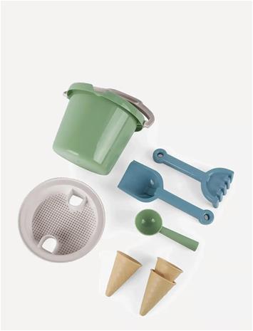 Dantoy - Bucket set w. Ice cream cones - Green (4800)