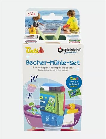 Spielstabil Sand Cup And Mill Wheel Set - Pastel - Blue - ONE SIZE