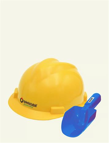 Spielstabil Helmet And Trowel Set - Builder - Yellow - ONE SIZE