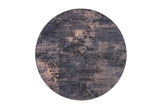 Matto Rustiikki Pyöreä 200 cm Sinivintage - VM Carpet