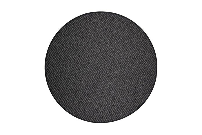 Matto Elsa Pyöreä 160 cm Musta - VM Carpet