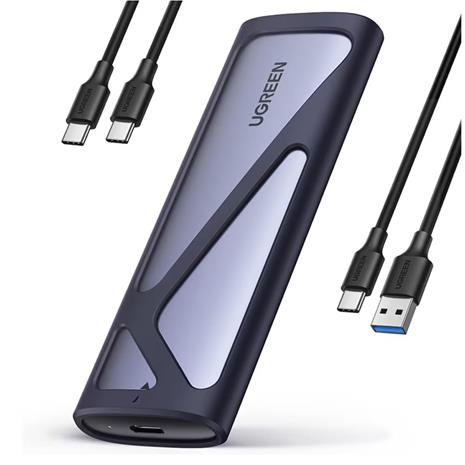 UGREEN - storage enclosure - 10 Gbps - M.2 Card (PCIe NVMe & SATA) - USB 3.2 (Gen 2)