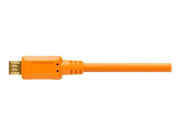 Tether Tools CU5430ORG USB-kaapeli USB 2.0 4,6 m USB A Micro-USB B Oranssi CU543 – kuva 3/4