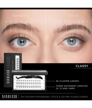 Nanolash DIY eyelash extensions Stick & Go pre-glued lashes Class