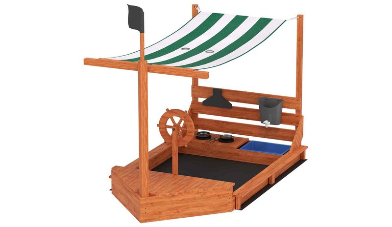 Hiekkalaatikko katolla 180x103x144,5cm, eri värejä – kuva 1/1