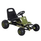 Lasten leikkiauto Homcom 99x65x56cm, musta/vihreä