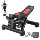 Cardio-askeltikkaat vastusnauhoilla ja LCD-näytöllä, kantavuus 150 kg