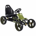 Lasten auto Homcom 105x54x61cm, musta/vihreä