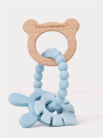 Teddykompaniet Silikoni & Puu Purulelu, Teal – kuva 6/6