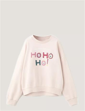 Mango Mango Embroidered Cotton Sweatshirt - Pink - 11-12