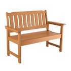 Ulkopenkki 128 cm, muovirunko, 2-3 hengelle, säänkestävä