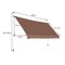 Markiisi 400x175x300cm, ruskea – kuva 1