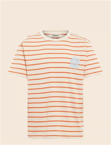 Wheat Jay T-paita, Orange Stripe, 104