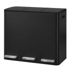Roska-astia SONGMICS, 3 × 18 l, polkimella, Musta, 62 × 35,3 × 54 cm