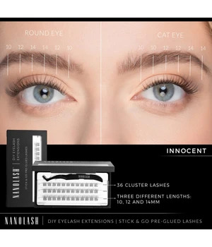 Nanolash DIY eyelash extensions Stick & Go pre-glued lashes Innoc