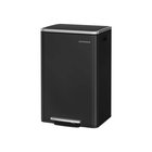 Roska-astia SONGMICS LTB595, 50 l, polkimella, Musta, 41,6 × 37,2 × 64,7 cm